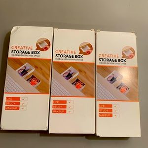 Storage desk organizer box